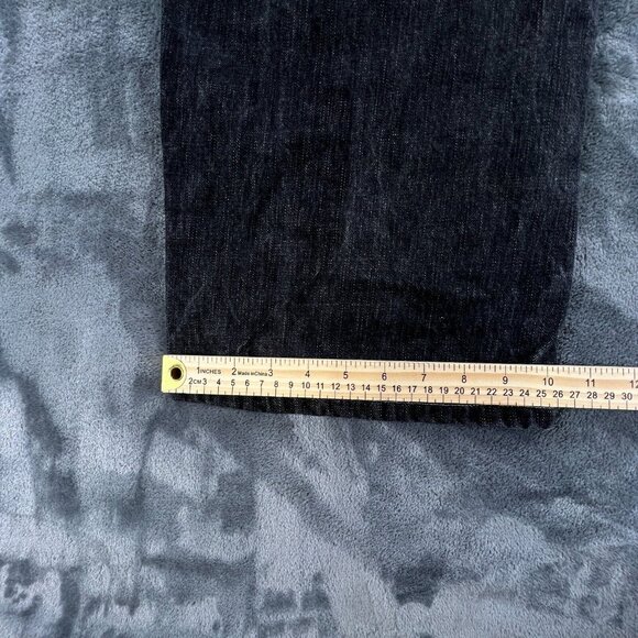 Akademiks Jeans Baggy Denim Men 40 x 35 Vintage Y2K Rap Hip Hop Black Gray Gold - Picture 9 of 16